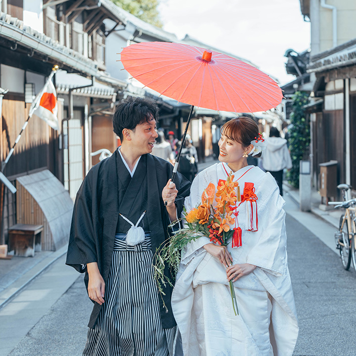 白無垢に合わせた和装ブーケ