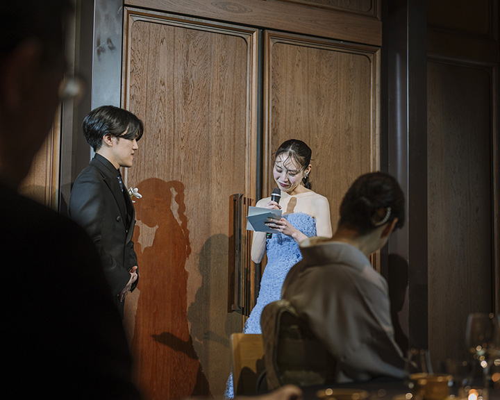 新婦からのサプライズ