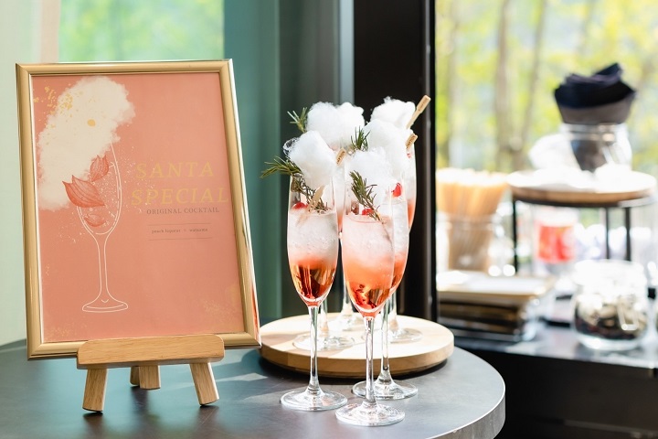 ウエルカムドリンク＆フード演出