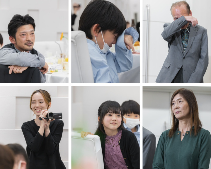 手紙を聞いているゲスト