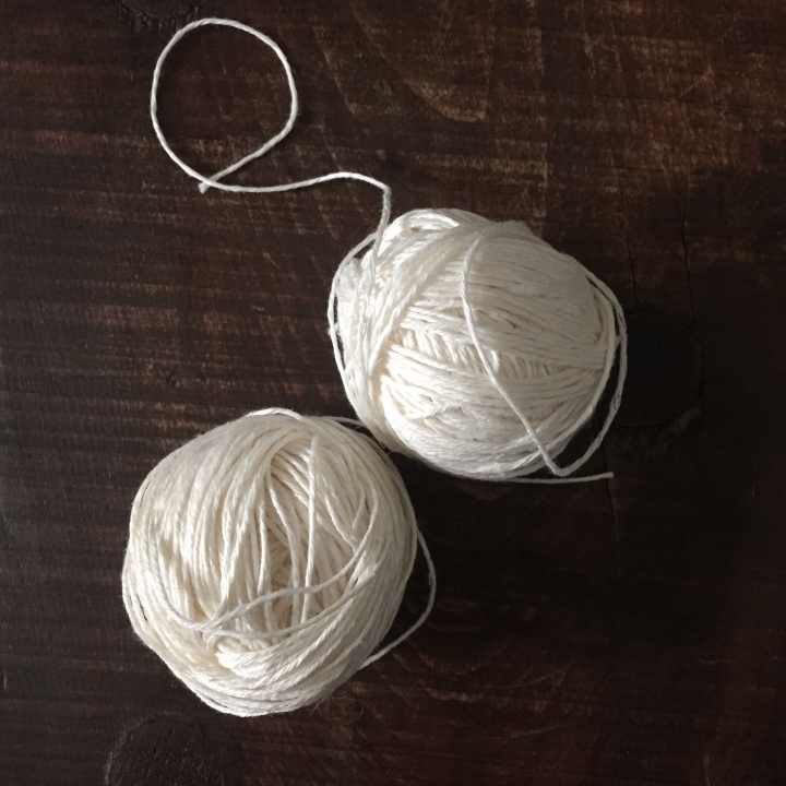 白地に使用したヘンプ糸
