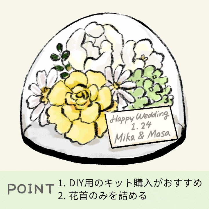 プリザーブドフラワーのDIY方法