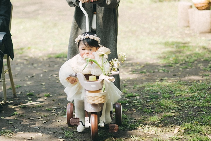 リングボーイ リングガール 車 結婚式 ファミリー婚 子供