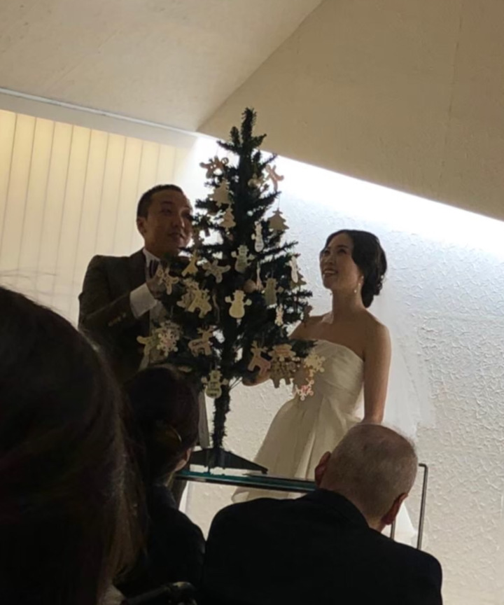 クリスマスツリーの結婚証明書