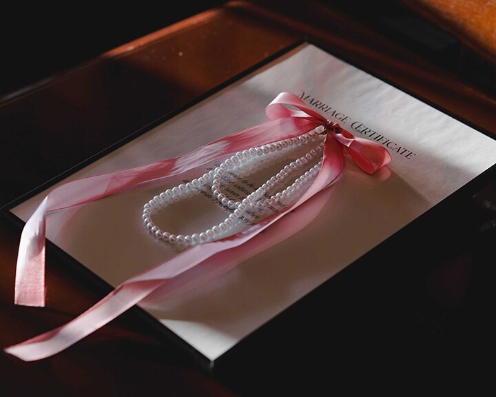 ネックレスの結婚証明書