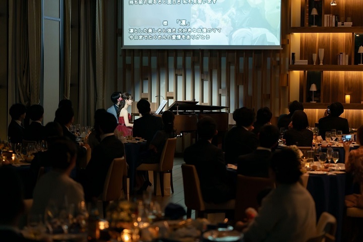 動画編集は新郎が担当