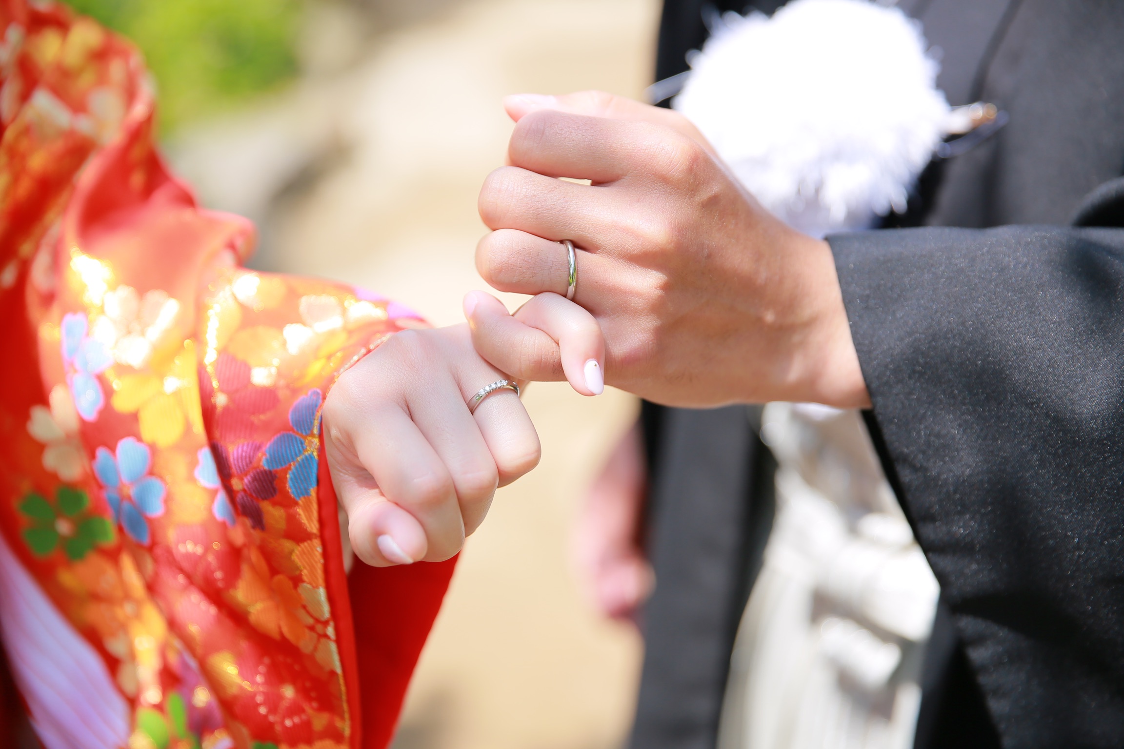 結婚指輪の写真の撮り方実例　リングフォトの決めポーズ