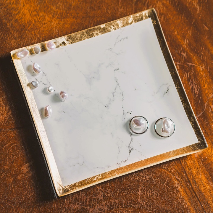 簡単に手作りできるプレートのリングピロー実例