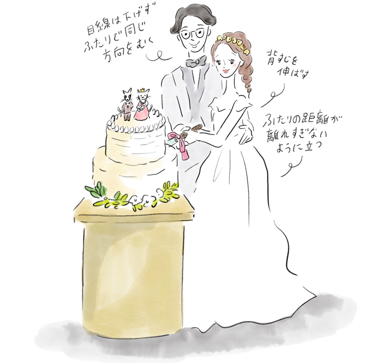 ケーキナイフ スタンド ファーストバイト カット ウェディングケーキ 結婚式