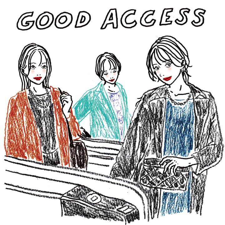 アクセスの良さを伝えるイラスト