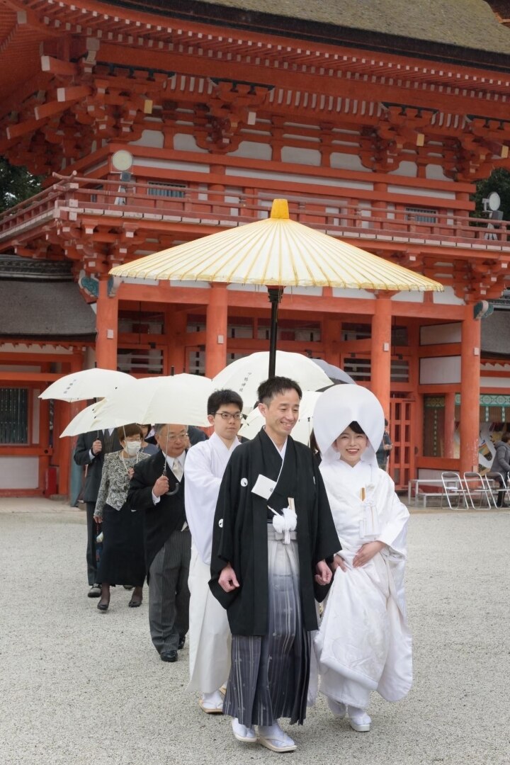 神社　和装　白無垢