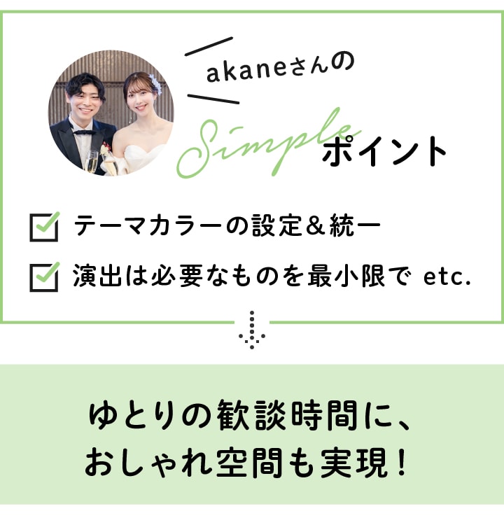 シンプル婚のポイント