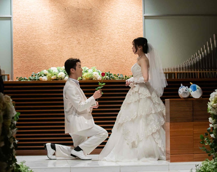 人前式で、プロポーズをしてもらった