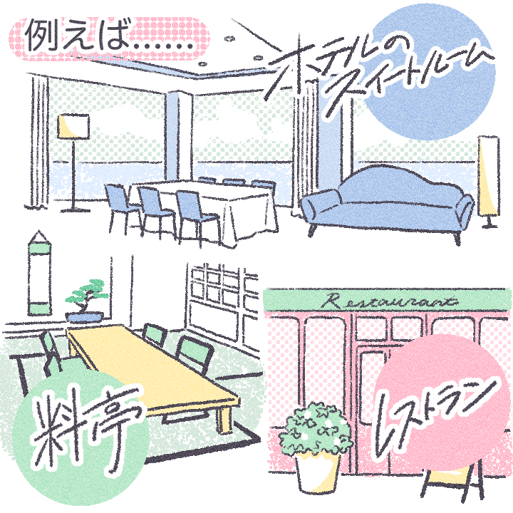 食事会スタイルの結婚式におすすめの会場イメージ