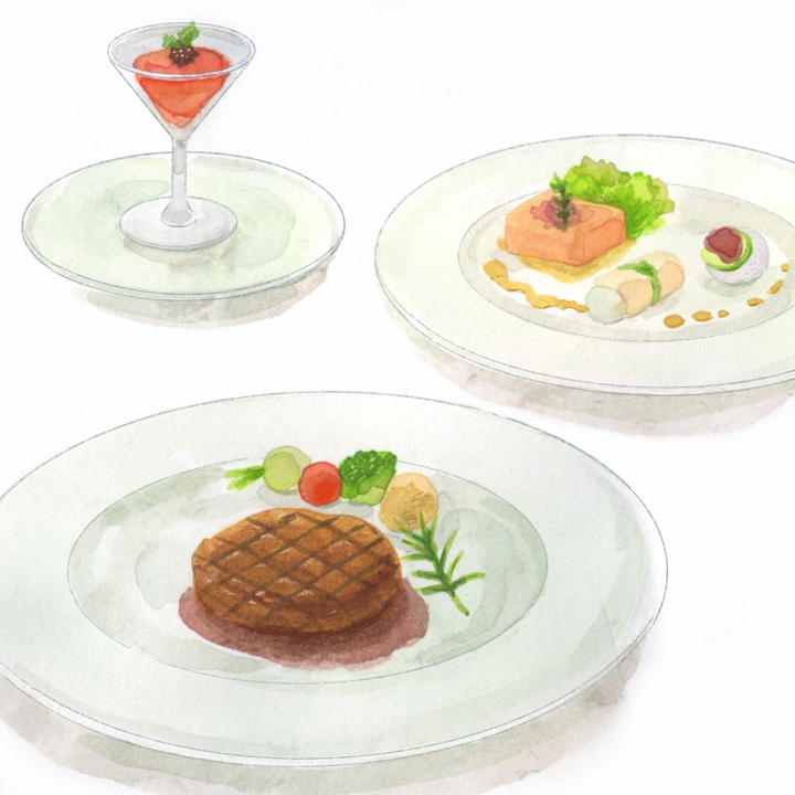 フランス料理のフルコース