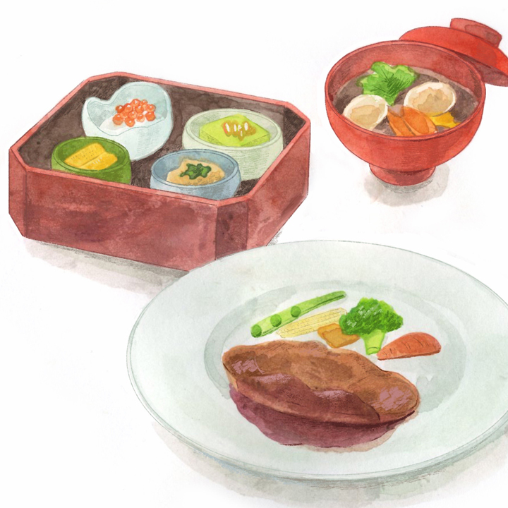 和洋折衷料理のフルコース