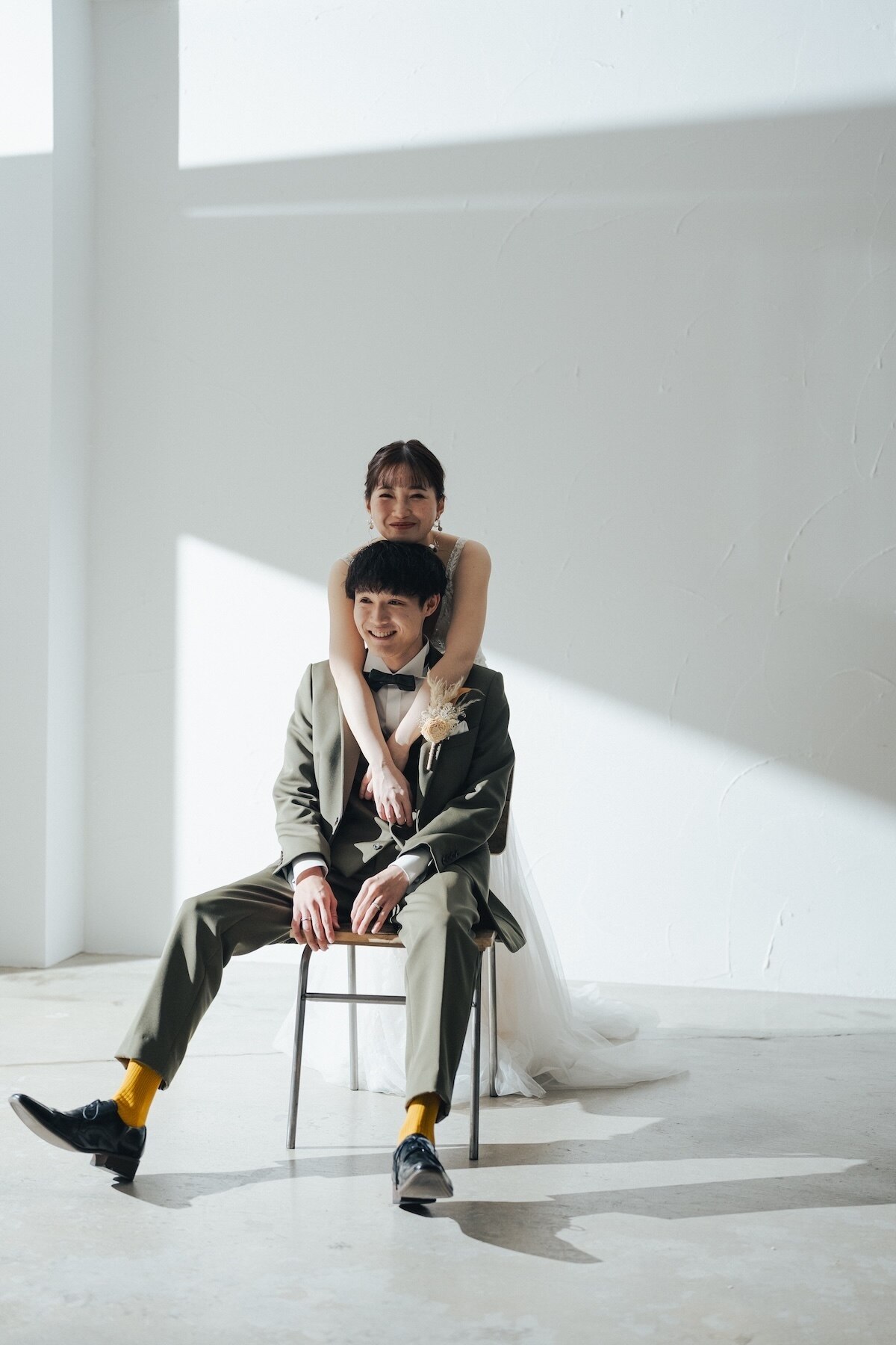 新郎新婦のツーショット
