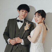 新郎新婦のツーショット