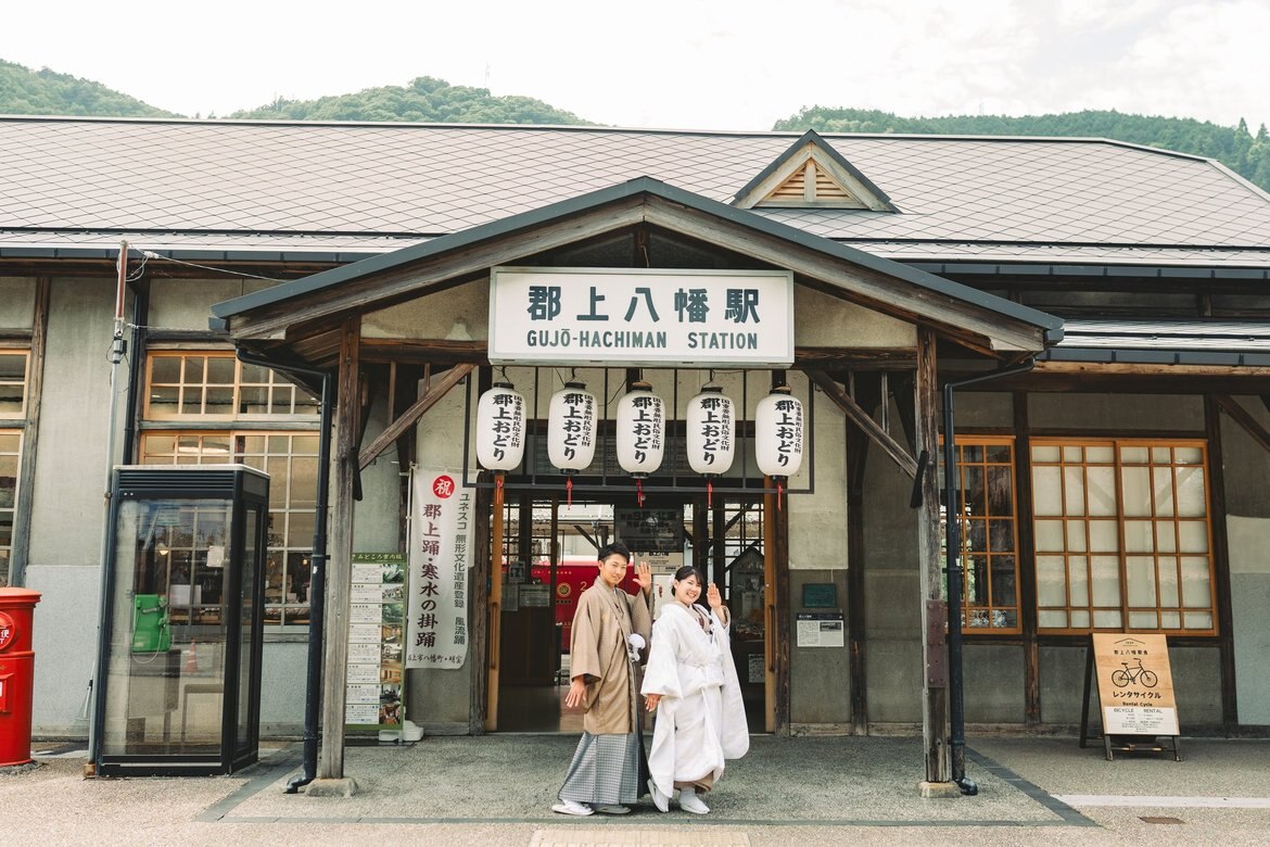 新郎新婦のツーショット