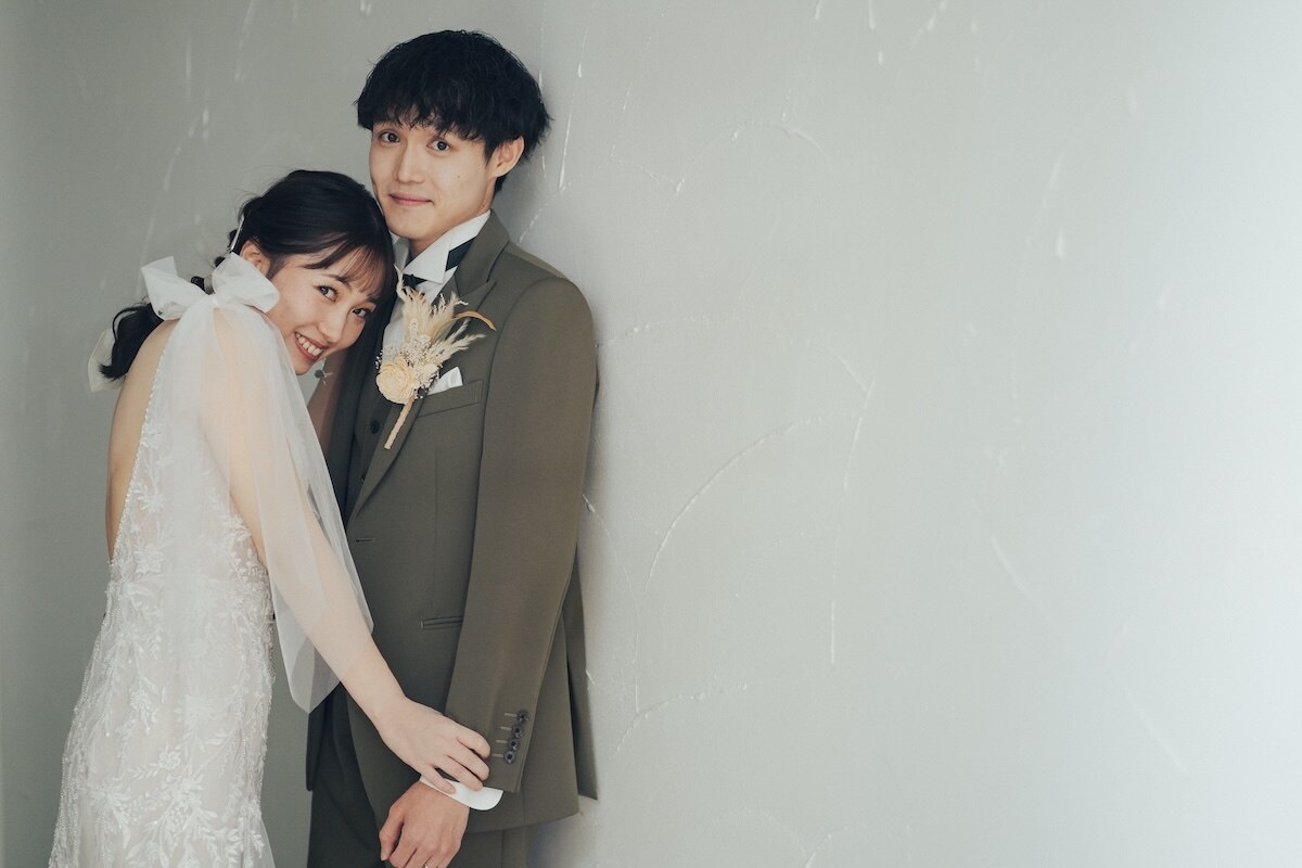 新郎新婦のツーショット