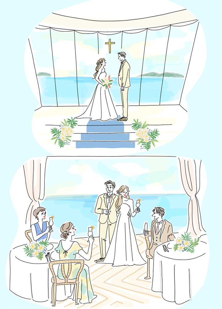 沖縄　海　結婚式　国内リゾート　魅力
